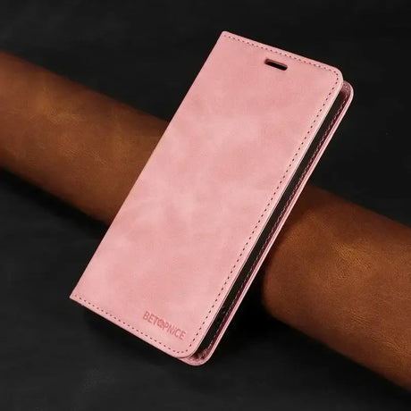 The pink leather case for the iphone