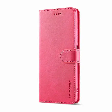 The pink leather wallet case for the iphone