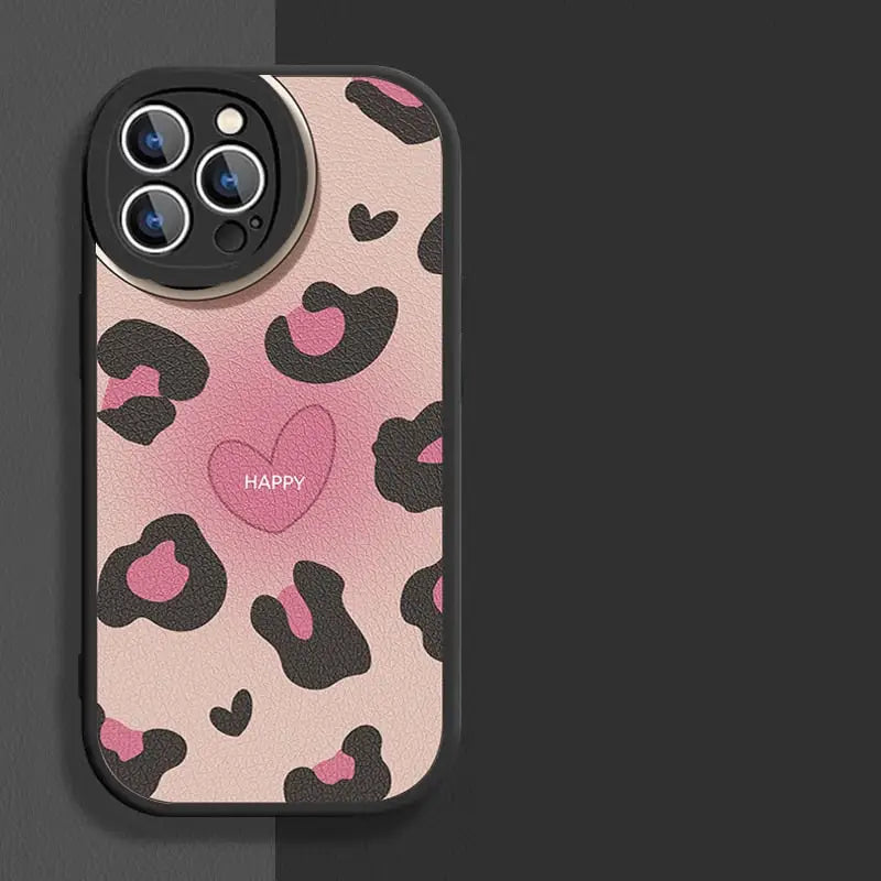 the pink leopard print iphone case