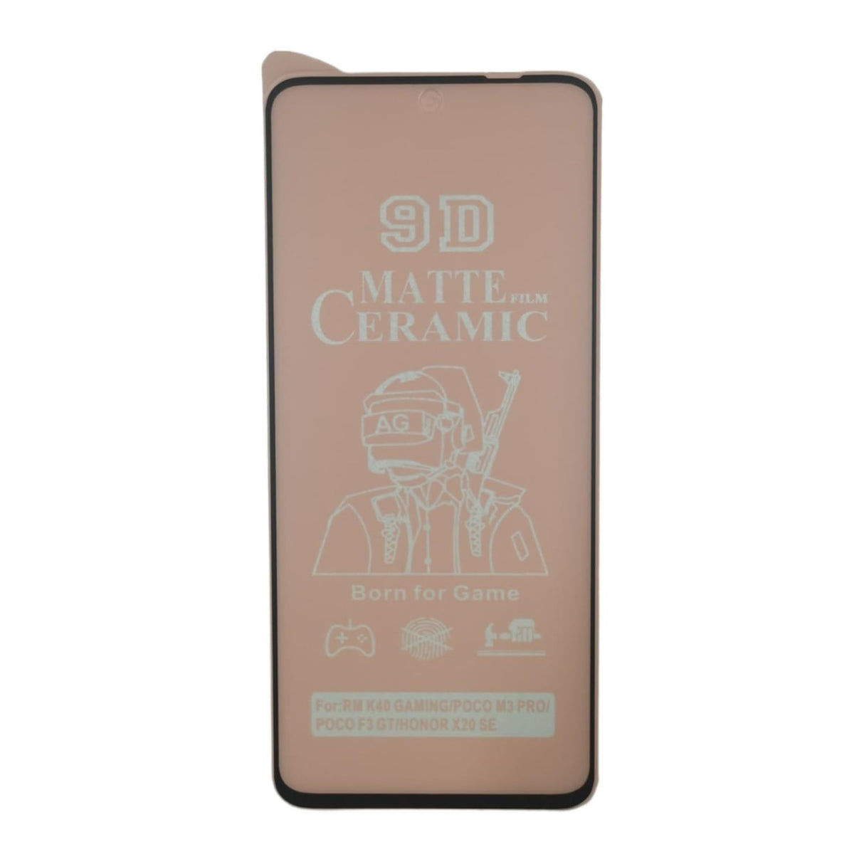 Pink matte ceramic screen protector.