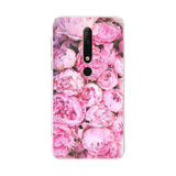 pink peonie flowers phone case