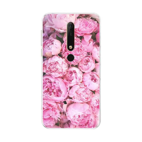 pink peonie flowers phone case