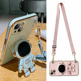 a pink phone case with a camera attached to it