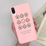 a pink phone case with a cartoon character on it