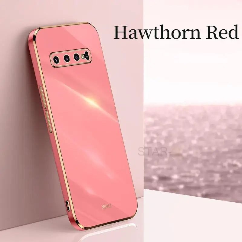 the back of a pink phone case with the text, ` ` ’