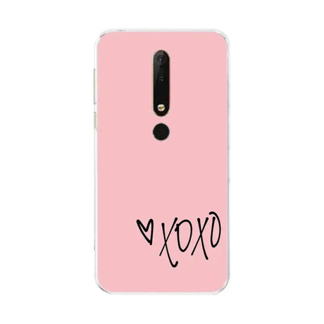 the pink phone case with the word love