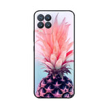 a pink pineapple phone case with a pineapple on it