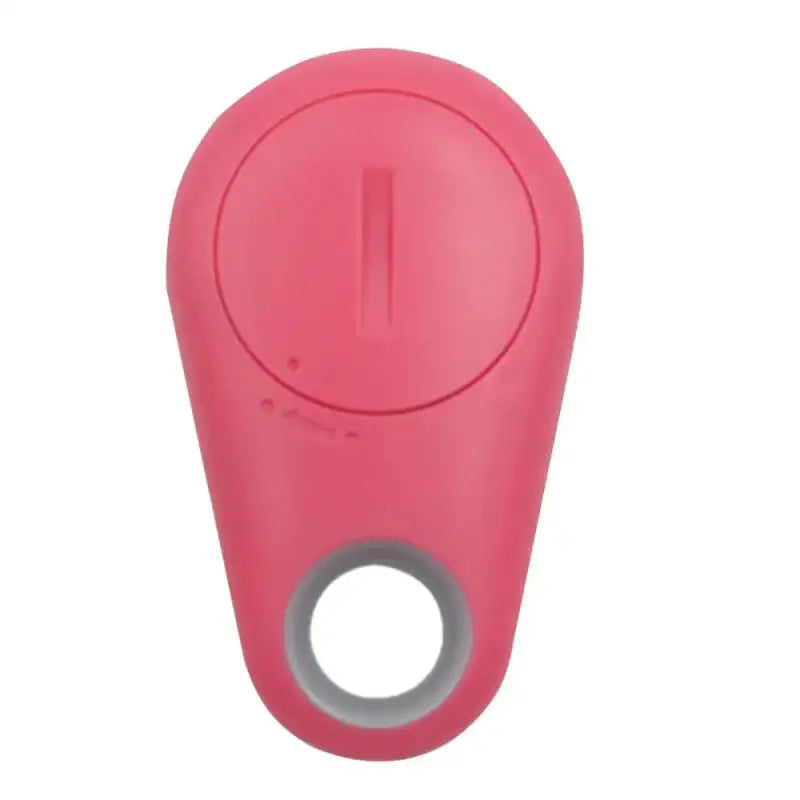 a pink plastic bottle opener with a plastic cap