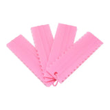 pink plastic hair clips