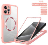 Shockproof Magsafe 360 Full Cover Case For iPhone 15 13 11 14 12 Pro Max Plus Wireless Charge Cover