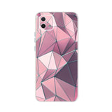 pink and purple geometric iphone case