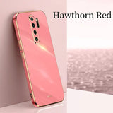 the back of a pink hua redmix smartphone