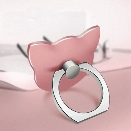 a pink ring with a pink bow on it