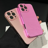 Pink and rose gold iPhone cases.