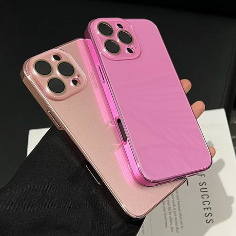 Pink and rose gold iPhone cases.