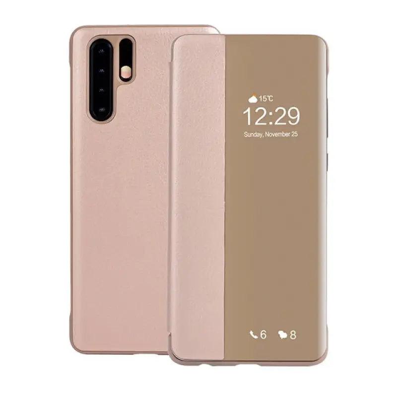 the back of a pink and gold samsung s10 phone case
