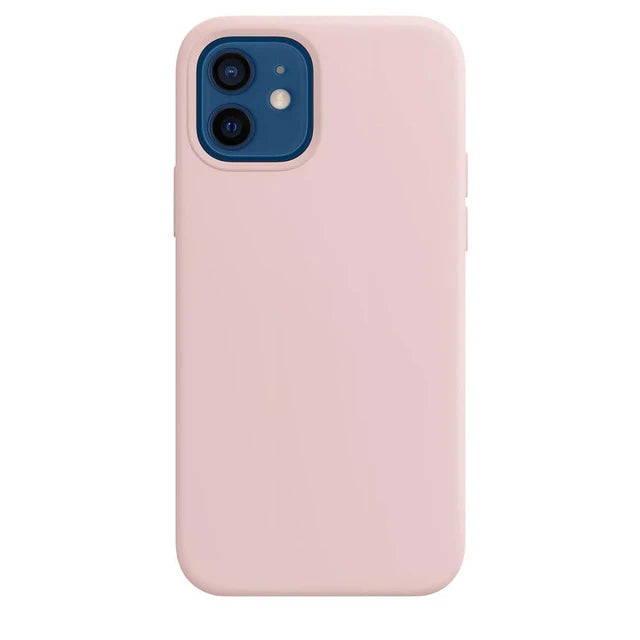 Pink smartphone case with a blue camera cutout.