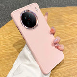 Pink smartphone case with a circular camera cutout.