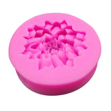 a pink soap bar with a hole in the middle