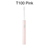 A pink toothbrush with the words 10 pink