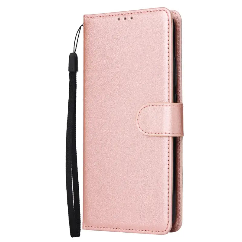 the pink leather wallet case for the samsung s9