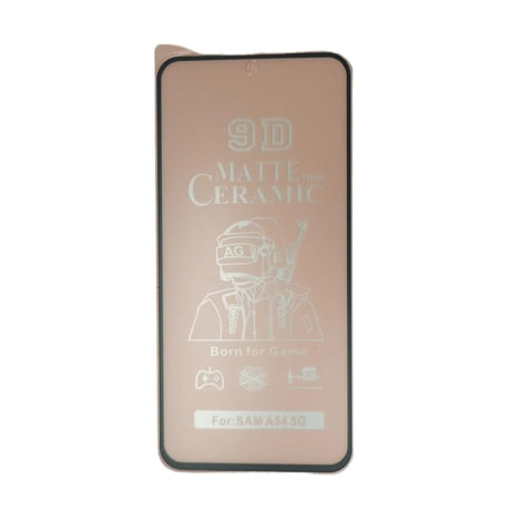 Pinkish-tan 9D matte ceramic screen protector.