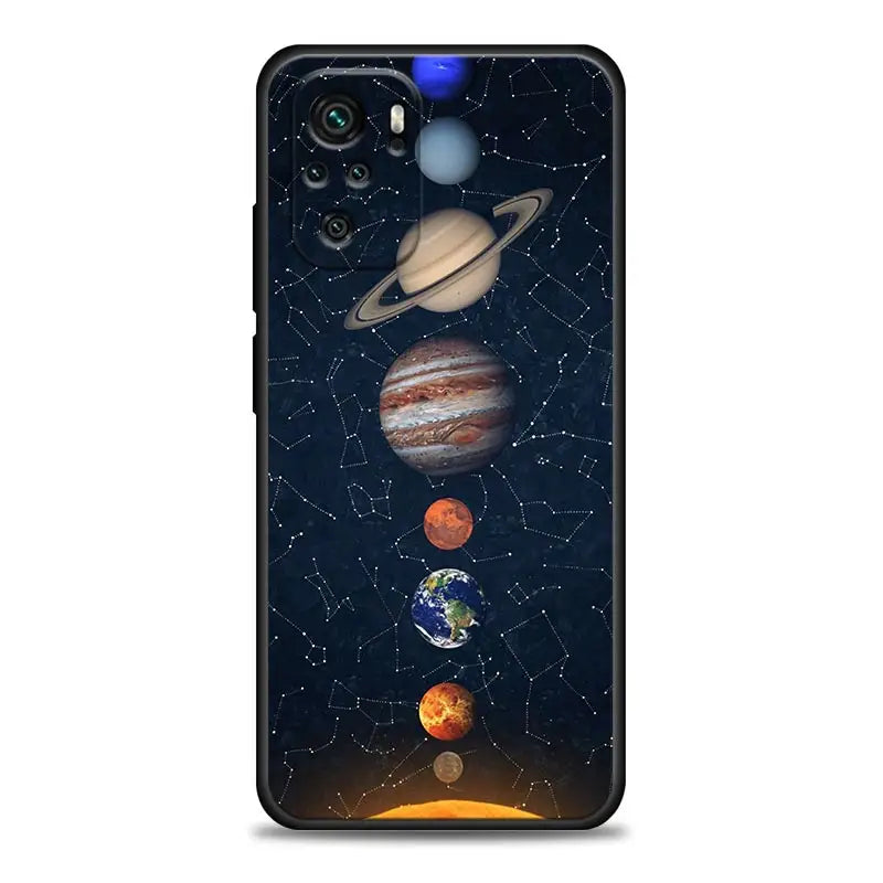 the planets and stars iphone case