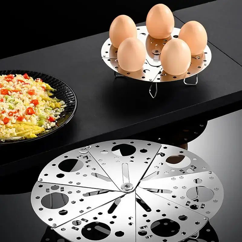 a plate with eggs and a bowl of salad