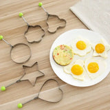 a plate with eggs and a pair of scissors