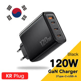 kr plug black 12w usb charger