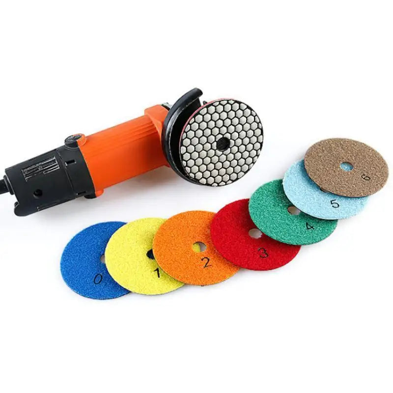 a set of polishing pads and a polisher