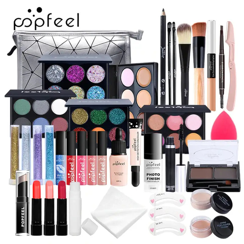 a variety of makeup products