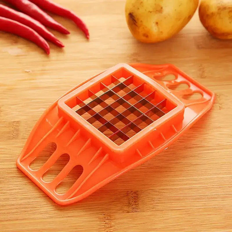 a potato cutter with a potato on it