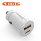 the d - c5w car charger is shown with the power cord