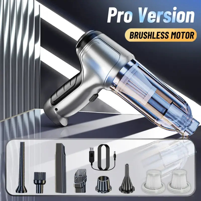 Professional hair dryer with brush attachment