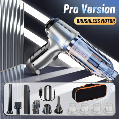 Professional hair dryer with brush and comb