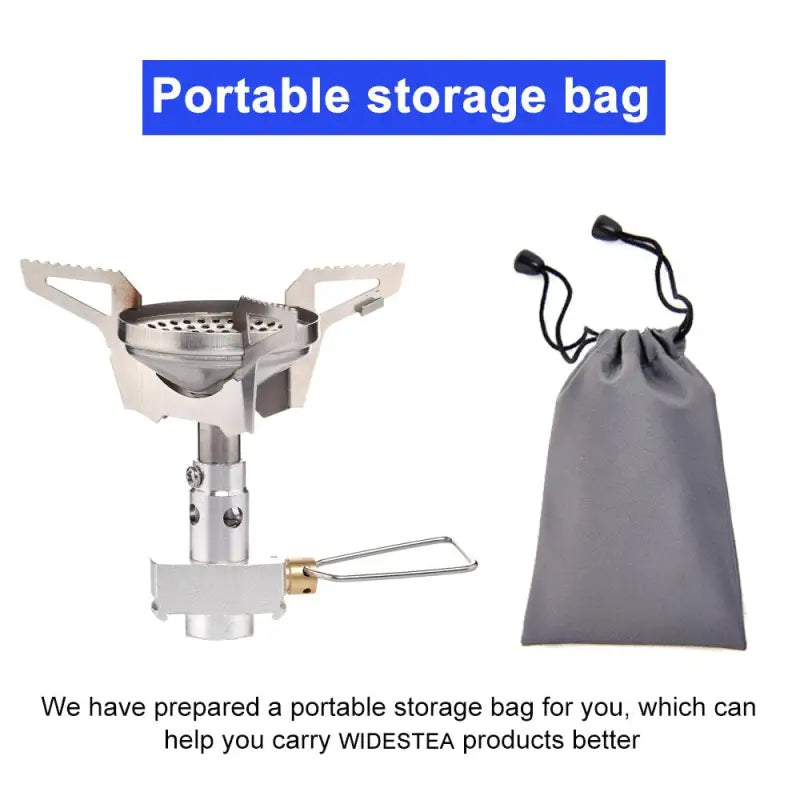portable portable camping stove with bag