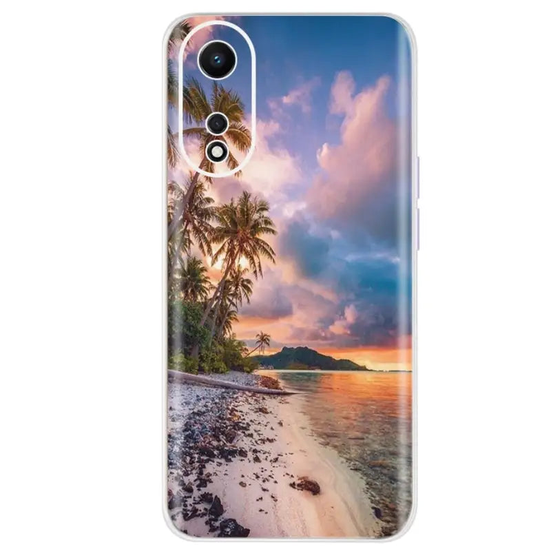 the beach at sunset motorola motoo phone case