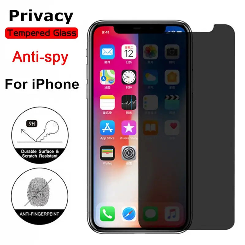 privacy glass screen protector for iphone x