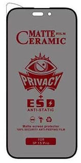 Privacy screen protector for a phone.