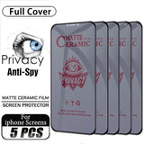 Privacy screen protectors for iPhones.