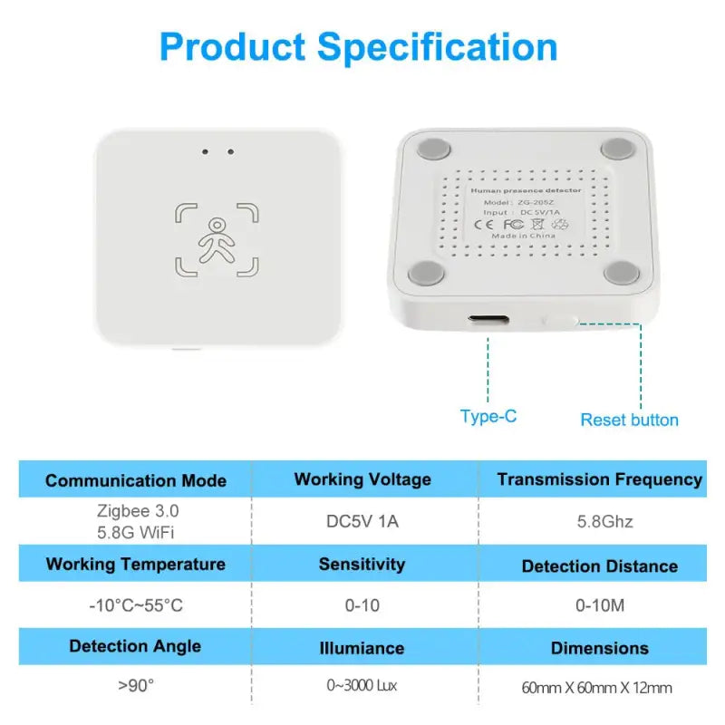 the product features a wireless sensor and a sensor sensor