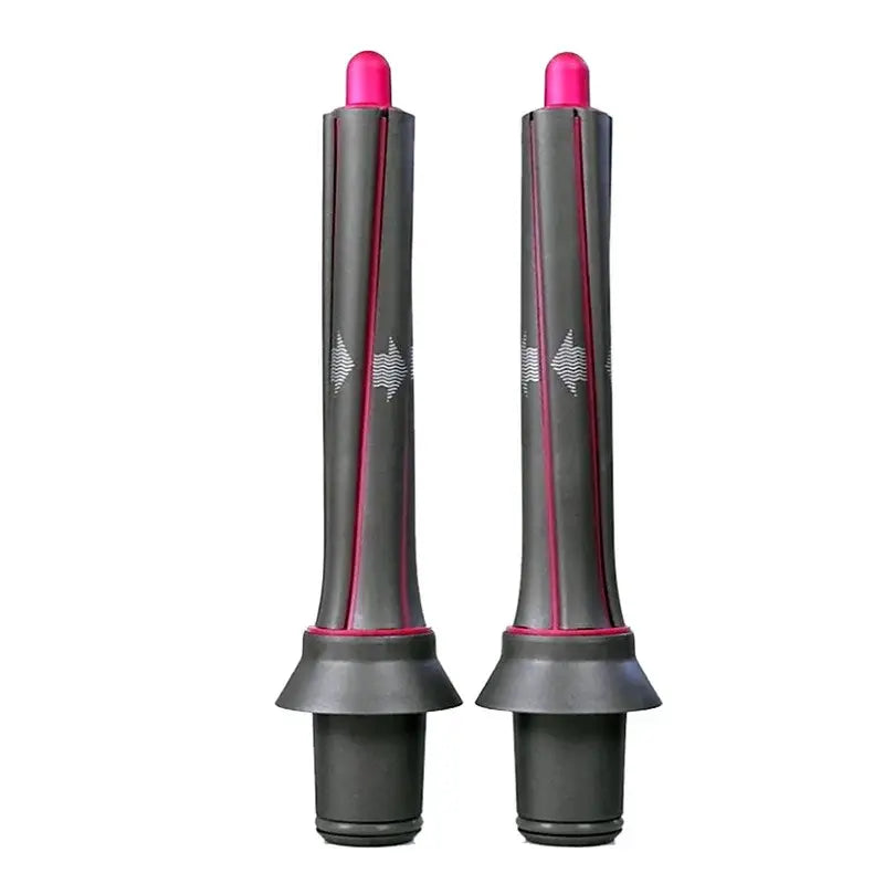 the front and back of the pink and black bike grips