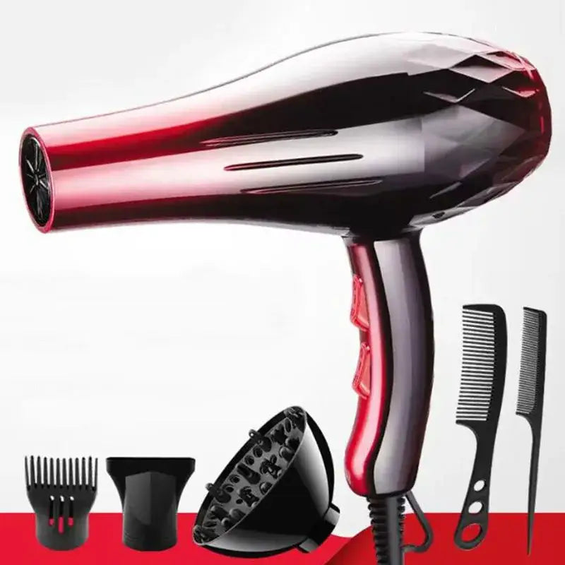 a hair dryer with a comb and comb