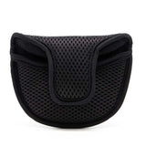 the black mesh bag is made from a mesh material