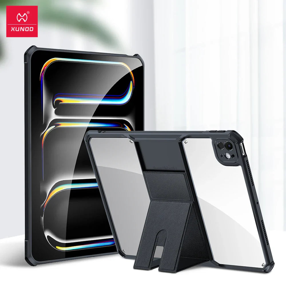 Protective phone and tablet cases with stands.