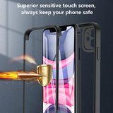 Protective smartphone case with a built-in screen protector and impact-resistant design.