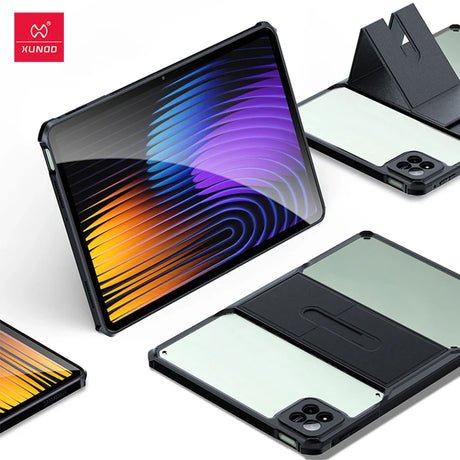 Protective tablet case with stand.