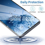 the front of a smartphone with water droplets on it
