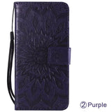 pu leather wallet case for samsung s9